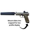 Hammy3DPrints Mount for FN FNX 45 Tactical - Secure It/Akro Mils | Pistol Holder Handgun Storage Rack (Facing Right, Plastic Panel) view 2