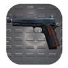 Hammy3DPrints Mount for 1911 9mm / 10mm / 45 - Secure It/Akro Mils | Pistol Holder Handgun Storage Rack (Facing Right, Plastic Panel) view 1