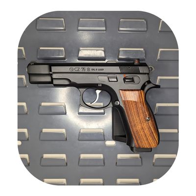 Hammy3DPrints Mount for CZ 75/85 / P01 / P10 / PCR / SP01 / Shadow - Secure It/Akro Mils | Pistol Holder Handgun Storage Rack (Facing Left, Standard Panel)
