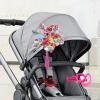 B Baosity Children Bicycle Handlebar Windmill,Flower Pinwheel Cute Lightweight Bike Handlebar Pinwheel for Kids Bike Pushchair Tricycle, Flower, 16.5cm view 2