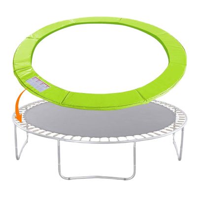 BIWKONI Round Trampoline Replacement Safety Mat Spring Surround Cover Trampoline Protective Pad Anti-Collision Anti-UV,Green,10FT