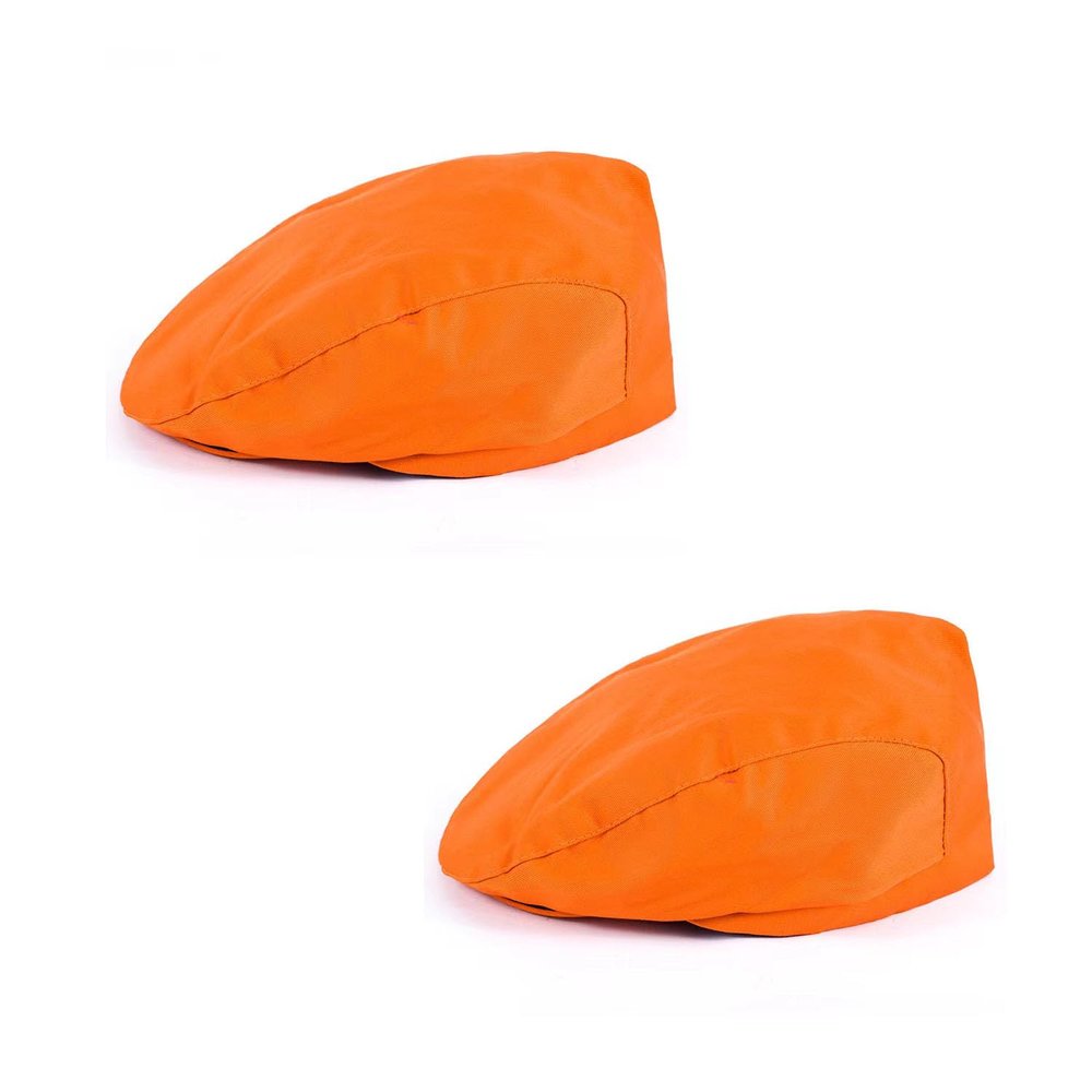 HFHungkeong 2Pcs Adjustable Chef Cap Kitchen Cooking Hat,Yellow