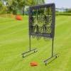 GUIAFUHYE 9 Zone Pitching Command Target Baseball Training Equipment for Hitting Pitching Practice Adjustable Baseball Trainer,Adjustable Baseball Trainer Aid, Baseball Training Net (Black) view 2