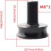 Red Bike Bottom Bracket Crank Bicycle 8mm for Key Arm Screw Fixing Bolts Crank Aluminum Alloy Cycling Parts Crankset Bolts Bike Screw Square Taper Bottom Bracket Bolts Cranksets Drivetrain Components view 4