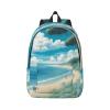 DRTGEDS Seashells On The Beach Backpack For Men Women, Canvas Shoulder Rucksack Carry-On Travel Backpack view 1