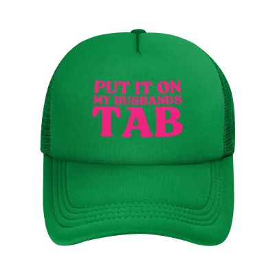 Put It On My Husbands Tab Mesh Hat Pink Father's Day Valentine's Day Baseball Cap Dad Trucker Hat Men Women