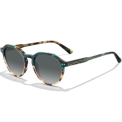 AVAWAY Round Polarized Sunglasses for Women, Italy Acetate 100% UV Protection Tortoiseshell Retro Sun Glasses, Classic Outdoor Trendy Shades
