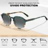 AVAWAY Round Polarized Sunglasses for Women, Italy Acetate 100% UV Protection Tortoiseshell Retro Sun Glasses, Classic Outdoor Trendy Shades view 3