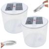 Yeory Inflatable Solar Lantern, 2PCS Waterproof Solar Camping Lantern with White LEDs, Portable Foldable Solar Lamp with Handle for Camping, Portable Outdoor Camping Light Solar Powered view 1