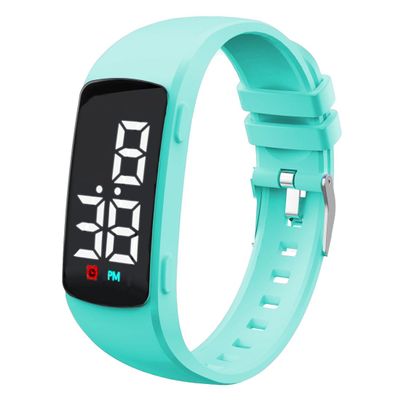 e-vibra Potty Training Watch - Silent Vibrating Alarm Wristband - Water Resistant Medical Reminder Wristwatch - with Timer and 15 Daily Alarms (Mint)