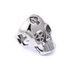 KUAIOUU Jewelry Men's Ring Men's Cross Skull Ring Steel Hollow Ring Creative Ghost Head Fashion Jewelry(12#) view 1