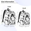 DRTGEDS Cute Penguin Backpack For Men Women, Canvas Shoulder Rucksack Carry-On Travel Backpack view 4