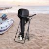 Foldable Outboard Boat Motor Cart with Wheels, Heavy Duty Multi Purposed Engine Stand, Boat Motor Trolley for Inflatable Fishing Boats, Yachts, 88.18lbs Load Max view 4