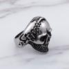 KUAIOUU Jewelry Men's Ring Men's Skull Rings Retro Trend Jewelry Hip-Hop Style Men's Stainless Steel Rings Personalized Fashion Jewelry(10#) view 3