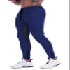 FIRSTGYM Mens Joggers Sweatpants Slim Fit Workout Training Thigh Mesh Gym Jogger Pants with Zipper Pockets Navy view 2