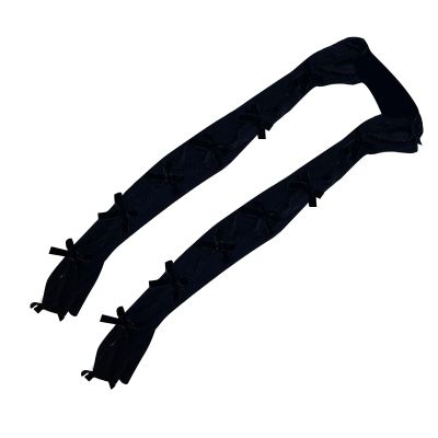 Guojiang Arm Sleeves Long Arm Warmer Fingerless Gloves Lace Arm Sleeves Long Distressed Arm Warmers Y2k Arm Sleeves Long Arm Wa, Black
