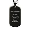 Nurse Practicioner By Day, Gamer By Night. Nurse Practicioner Black Dog Tag. The Best Gifts for Nurse Practicioner. Friends Gift view 1