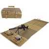 Shooting Mats Prone Padded, Extra Large Portable Roll Up Folded Waterproof Non-Slip Tactical Shooting Mat with Thickened Cotton Padding, Bipod Holder & 2 Accessory Pockets for Range Shooting Hunting view 1