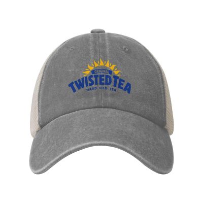 VITACEUTICS Twisteds Hard Iced Teas Baseball Cap Adjustable Classic Cowboy Mesh Dad Hat Novelty Hip-Hop Hat Fashion Trucker Hats for Men Women Gray