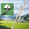 pindaprda English Snooker Cue with 10mm Cue Tips Handmade Billiard Cue 145cm 19oz, (Wood Stripe) view 4