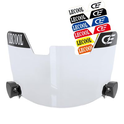 LeCool Multi-Color Football Visor,Enhance Your Game -Fits Adult & Youth Football Helmets (Clear)