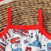 ZINTAOZT Baby Girl 4th of July Outfit Strap Sleeveless Stars Striped Flag Tank Top Romper Shorts Headband 3Pcs Patriotic Set (I Red, 6-9 Months) view 3