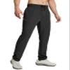 baleaf Men's Hiking Pants Lightweight Quick Dry Water Resistant Elastic Waist Cargo Pants with Zip Pockets for Outdoor Black XXL