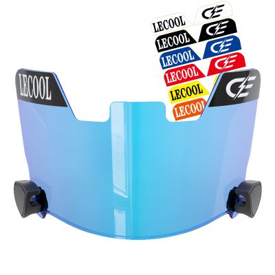 LeCool Multi-Color Football Visor,Enhance Your Game -Fits Adult & Youth Football Helmets(Clear Blue)
