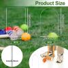 18 Pcs Croquet Wickets Set 11.5 x 6.1 Inch Square Arch Wickets Replacement for Croquet Metal Hoops with Galvanized Rustproof Wicket Replacement for Lawn Backyard Outdoor Sport Game view 2