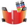 LeCool Multi-Color Football Visor,Enhance Your Game -Fits Adult & Youth Football Helmets (Red) view 1