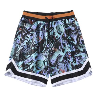 BOOMLEMON Mens Graphic Print Basketball Shorts Casual Fashion Cool Shorts Summer Gym Workout Running Short Pants(Grizzlies Green S)