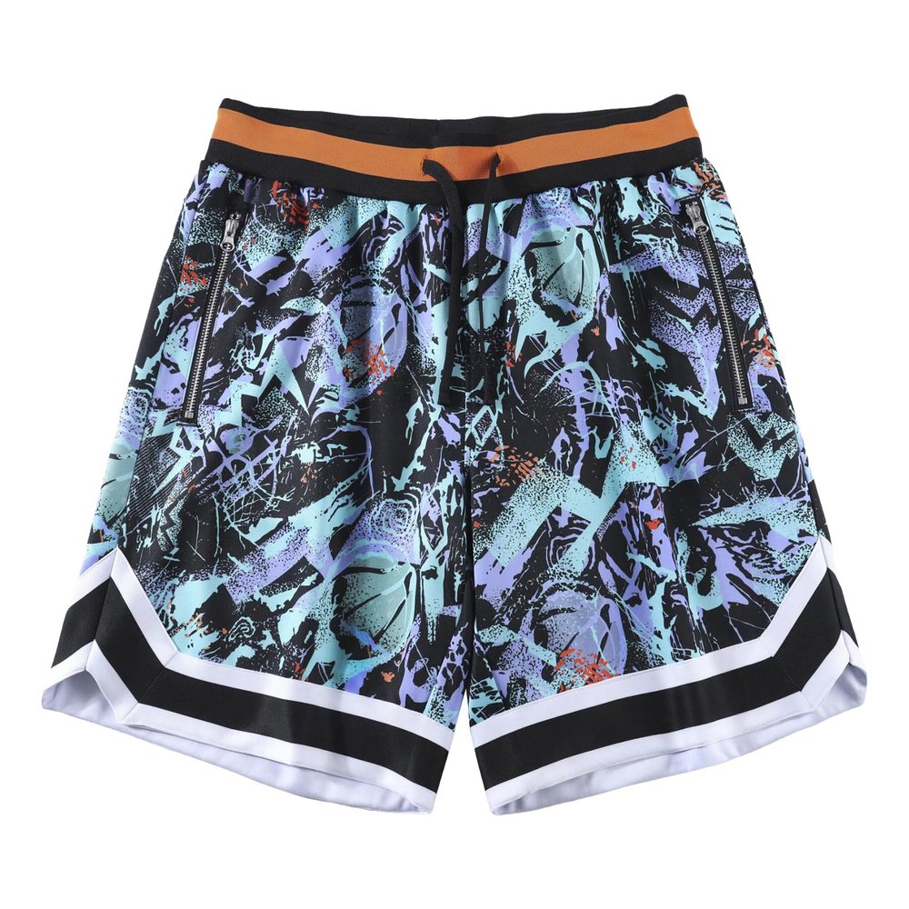 BOOMLEMON Mens Graphic Print Basketball Shorts Casual Fashion Cool Shorts Summer Gym Workout Running Short Pants(Grizzlies Green S)