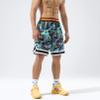 BOOMLEMON Mens Graphic Print Basketball Shorts Casual Fashion Cool Shorts Summer Gym Workout Running Short Pants(Grizzlies Green S) view 3