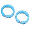 2Pcs Aluminum Alloy Grips Clamping Rings, Beautiful Practical Lock On Clamps for 22.2mm Handlebar (Blue) view 2