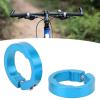 2Pcs Aluminum Alloy Grips Clamping Rings, Beautiful Practical Lock On Clamps for 22.2mm Handlebar (Blue) view 3