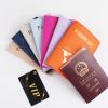 LUJIYY luggage,Fashion Travel Passport Cover Pu Leather Letter Print Luggage Suitcase Address Holder Baggage Boarding Label, Khaki view 4