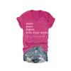 MOGUI The Path to Inner Peace Begins with Four Words Shirt Not My Fucking Problem T-Shirt Inner Peace Begins with Four Words Shirt Fun Graphic Tee Casual Vintage Tshirt Rosy, 4X-Large view 1