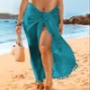 Eicolorte Cover Up Skirt Open Front Swimsuit Wrap Cover Ups Summer Beach Skirts With Slit For Women view 2