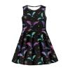 OZELANSAY Cute Bats Print Girls Sleeveless Skater Summer Dresses Casual A-Line Swing Twirly Kawaii Halloween Dress for Kids 11T 12T Years Elegant Clothes School Party Outfits view 4