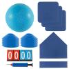 Fancemot Kickball Set with Bases and Ball - 8.5" Kickball, Rubber Throw Down Bases, Sports Traning Cones, 7" Pump and 14" Scoreboard - Perfect for Playground and Backyard Game view 1