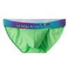 JOCKMAIL Men's Underwear Briefs Men's Sexy Underwear Breathable Mesh Briefs Low Rise Briefs (US, Alpha, XX-Large, Regular, Regular, Green) view 4