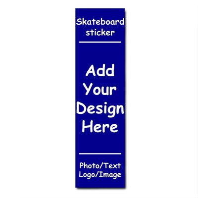 Vyxonia Skateboard Grip Tape Custom Waterproof Scooter Stickers Add Your Photo Text Image Logo 9"x33"Inch Personalized Non Slip Skateboard Tape Gifts Customized Scooter Stickers, DarkBlue