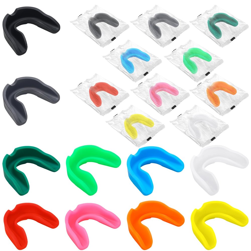 Frienda Sport Mouth Guards Mouthguard 10 Pcs Gum Mouth Guard Teeth Armor Game Guard for Boxing Basketball Football Hockey Karate Basketball Rugby Match