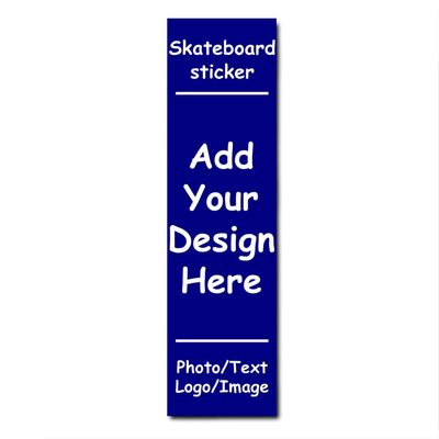 Vyxonia Skateboard Grip Tape Custom Waterproof Scooter Stickers Add Your Photo Text Image Logo 9"x33"Inch Personalized Non Slip Skateboard Tape Gifts Customized Scooter Stickers, Navy