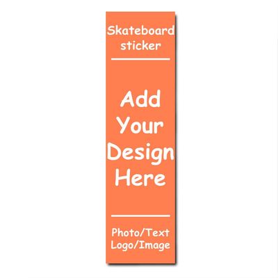 Vyxonia Customized Skateboard Grip Tape Add Your Own Photo Text Image Logo 9"x33"Inch Personalized Non Slip Skateboard Tape Custom Waterproof Scooter Stickers, Coral