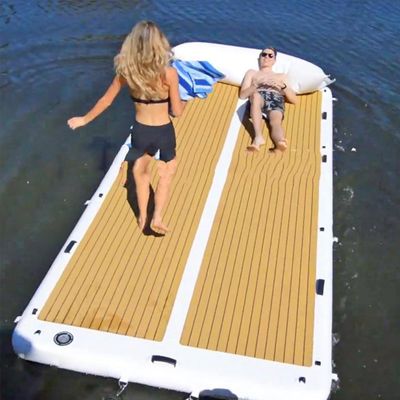 YJFEDCC Inflatable Brushed Air Cushion, Water Fishing Float, Outdoor Fishing Sea Inflatable Float, Inflatable Bed,1.5 * 2.5m/4.9 * 8.2ft