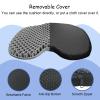 NEW-Vi Anti-Slip Kayak Seat Cushion - Waterproof Thicken Gel Boat Kayak Canoe Rowing Stadium Pad for Sit in Kayak Chair Kayak Accessories Equipment Gear for Fishing Kayak (Blue+Grey) view 2
