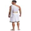 winying Mens Ancient Greek Toga Costume Medieval Roman Robe Dress for Halloween Carnival Party Cosplay White Medium view 2