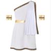 winying Mens Ancient Greek Toga Costume Medieval Roman Robe Dress for Halloween Carnival Party Cosplay White Medium view 3