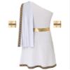 winying Mens Ancient Greek Toga Costume Medieval Roman Robe Dress for Halloween Carnival Party Cosplay White Medium view 4